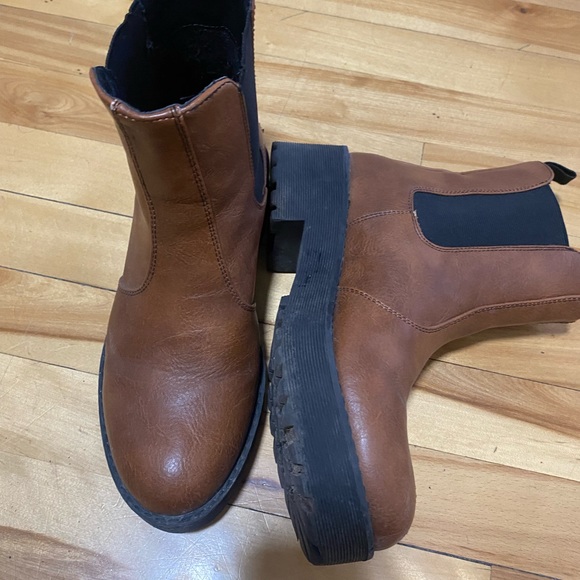 Madden Girl Shoes - Brown Leather Boots